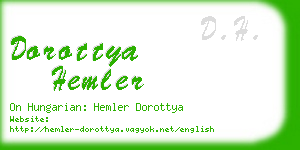 dorottya hemler business card